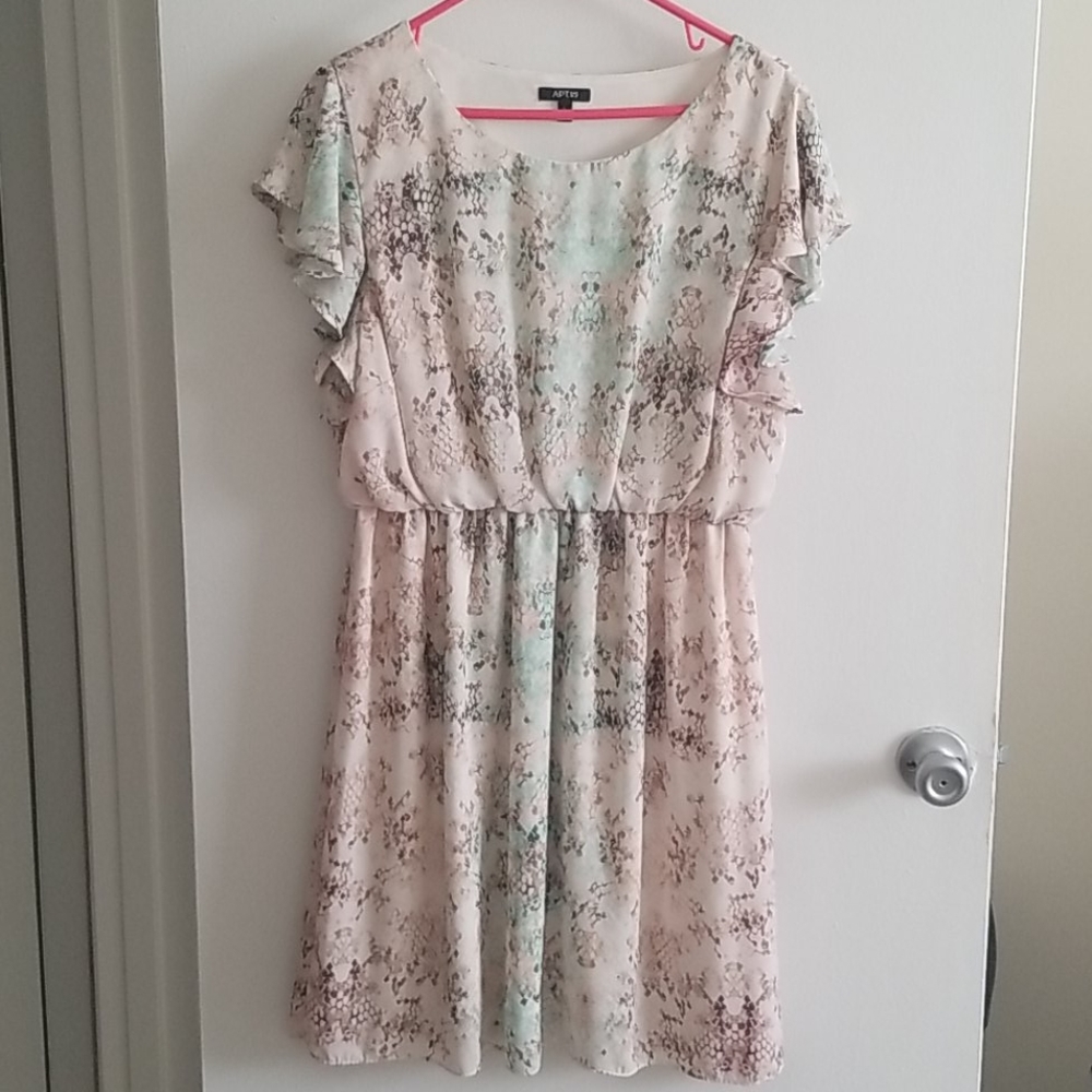 Snakeskin print dress